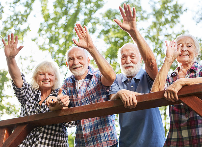 seniors on bridge